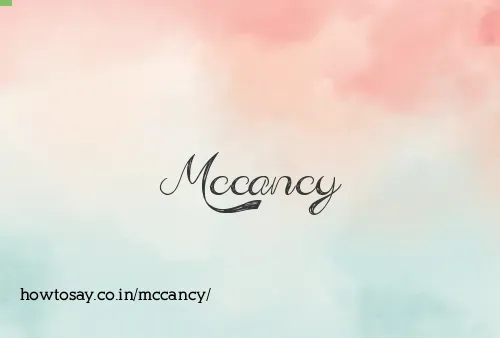 Mccancy