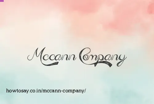 Mccann Company