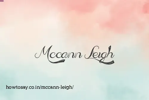 Mccann Leigh
