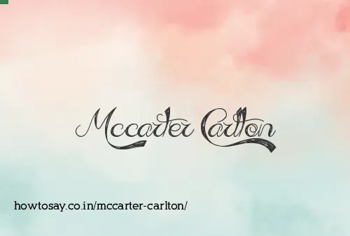 Mccarter Carlton