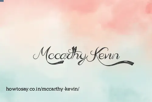 Mccarthy Kevin