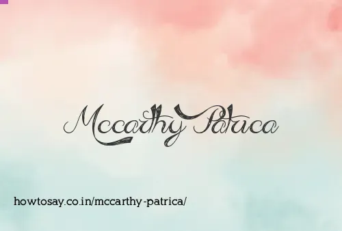 Mccarthy Patrica
