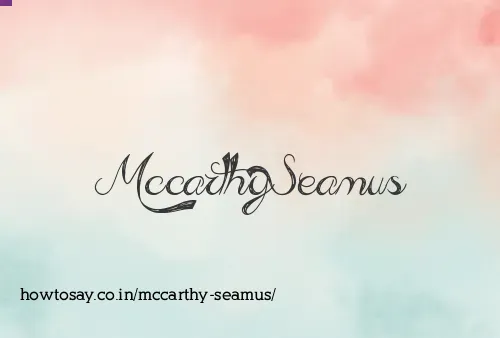 Mccarthy Seamus