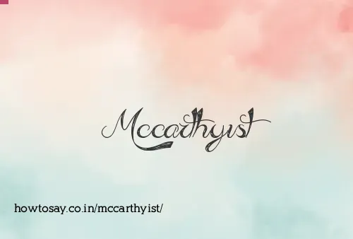 Mccarthyist