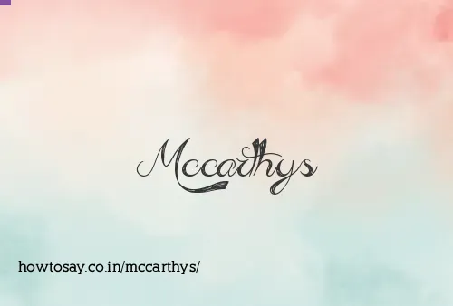 Mccarthys