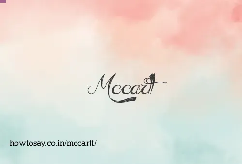 Mccartt
