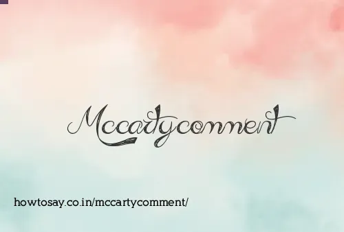 Mccartycomment