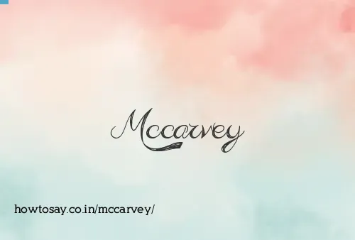 Mccarvey