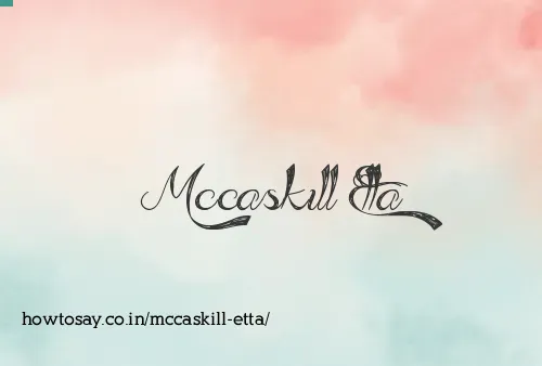 Mccaskill Etta