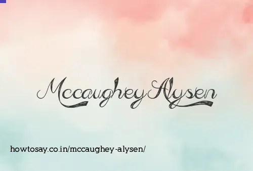 Mccaughey Alysen