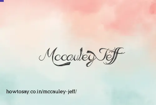 Mccauley Jeff