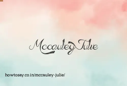 Mccauley Julie