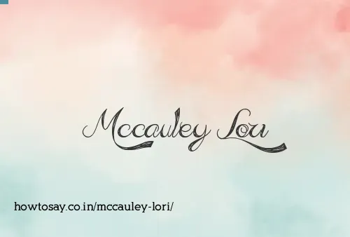 Mccauley Lori