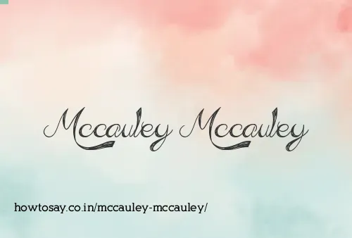 Mccauley Mccauley