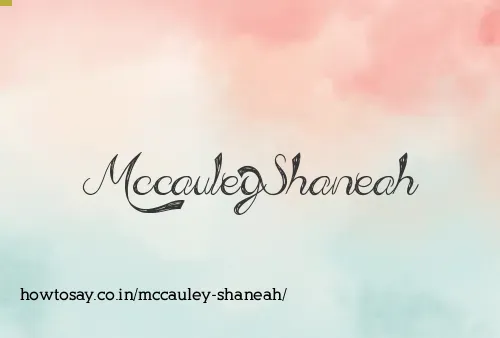 Mccauley Shaneah