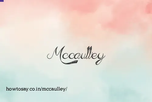Mccaulley