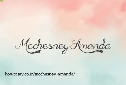 Mcchesney Amanda