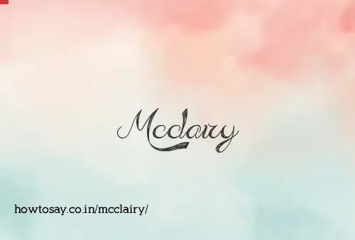 Mcclairy