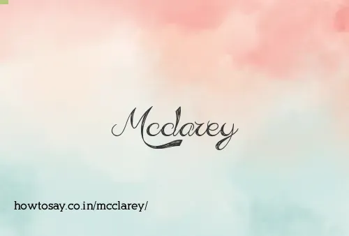 Mcclarey