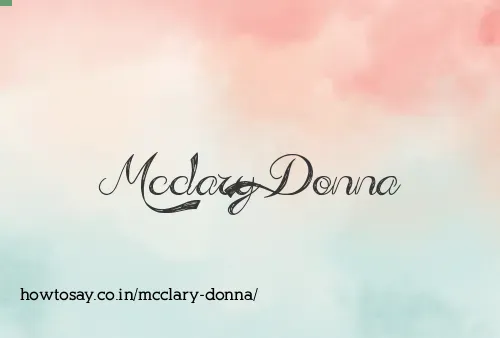 Mcclary Donna