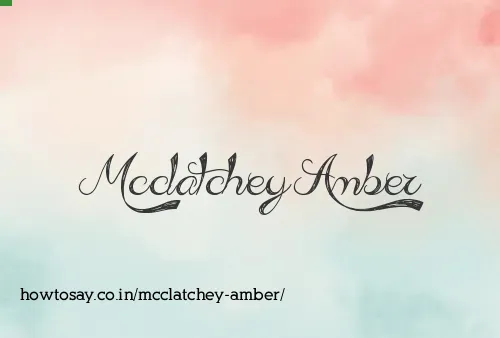 Mcclatchey Amber