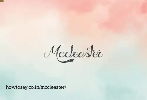Mccleaster