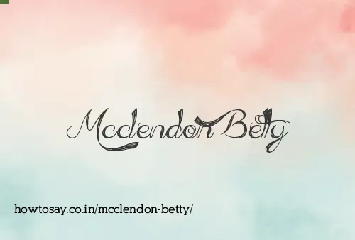 Mcclendon Betty