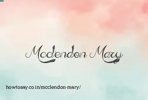 Mcclendon Mary