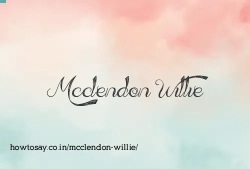 Mcclendon Willie