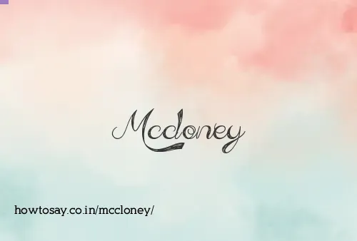 Mccloney