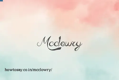 Mcclowry