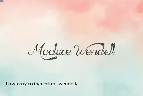 Mcclure Wendell