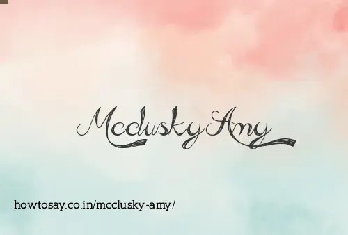Mcclusky Amy