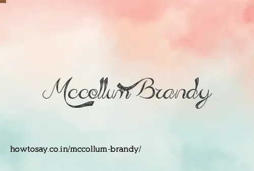 Mccollum Brandy