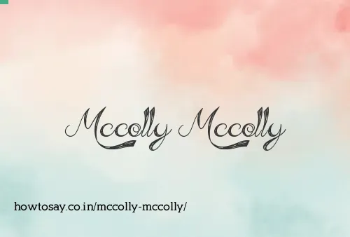 Mccolly Mccolly