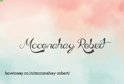 Mcconahay Robert