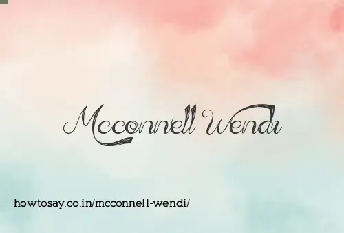 Mcconnell Wendi