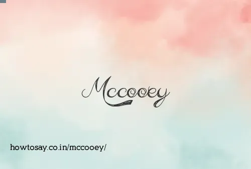 Mccooey