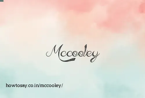 Mccooley