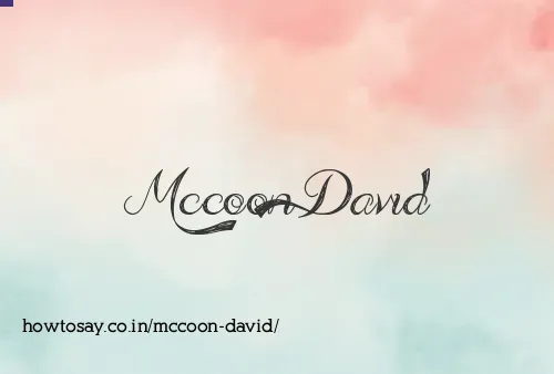 Mccoon David
