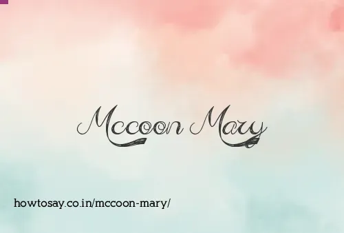 Mccoon Mary