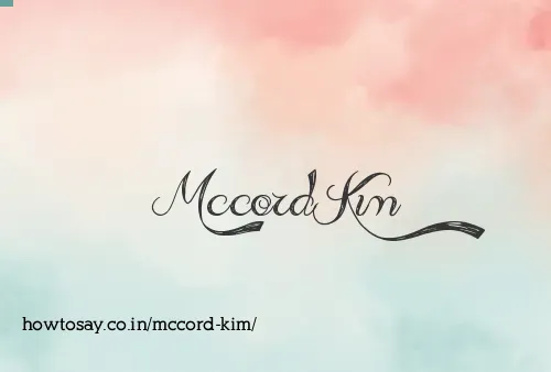 Mccord Kim