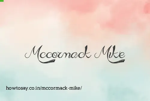 Mccormack Mike