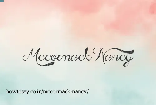 Mccormack Nancy