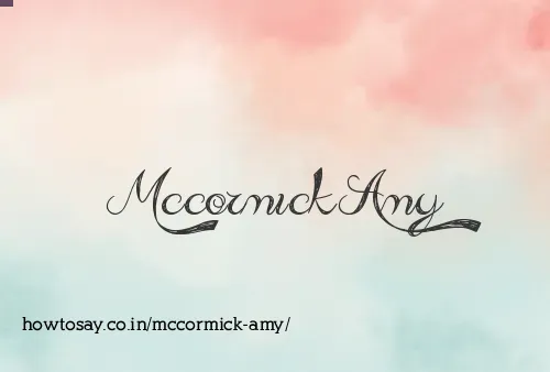 Mccormick Amy