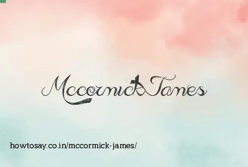 Mccormick James