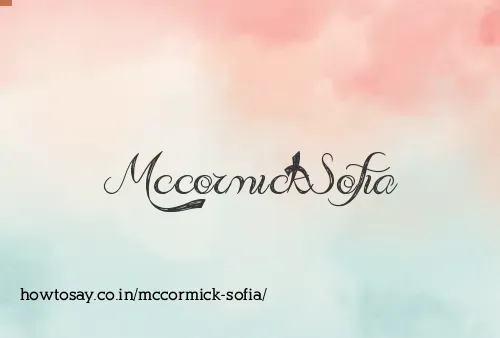 Mccormick Sofia