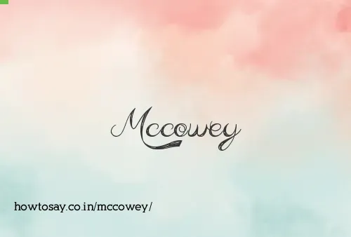 Mccowey
