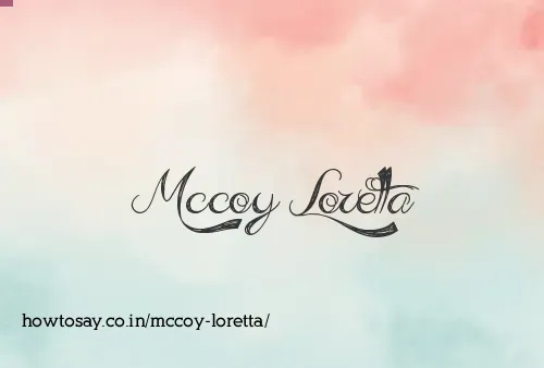 Mccoy Loretta