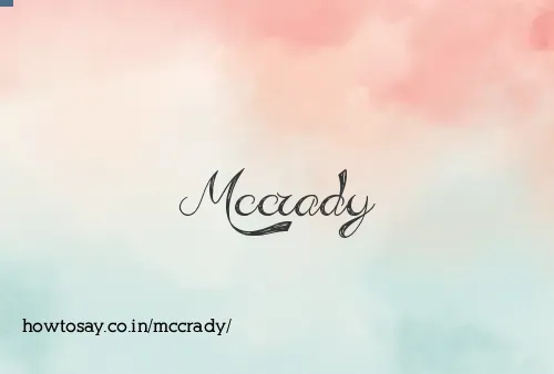 Mccrady